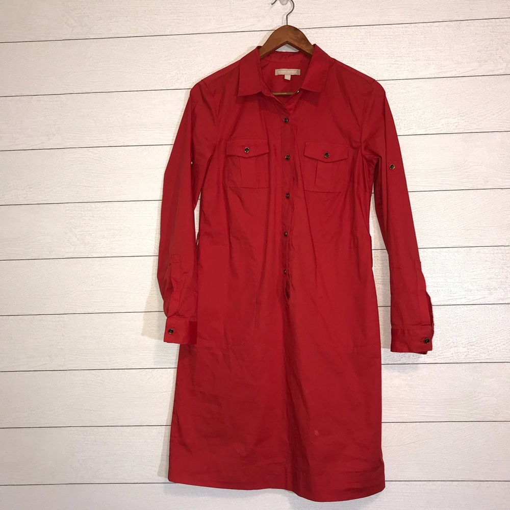 Banana Republic half button up dress